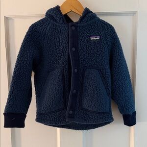 Patagonia Toddler Retro Navy Fleece Hoodie
